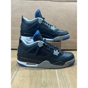 Jordan 4 Retro Alternate Motorsport Black Game Royal 308497-006 Mens 9